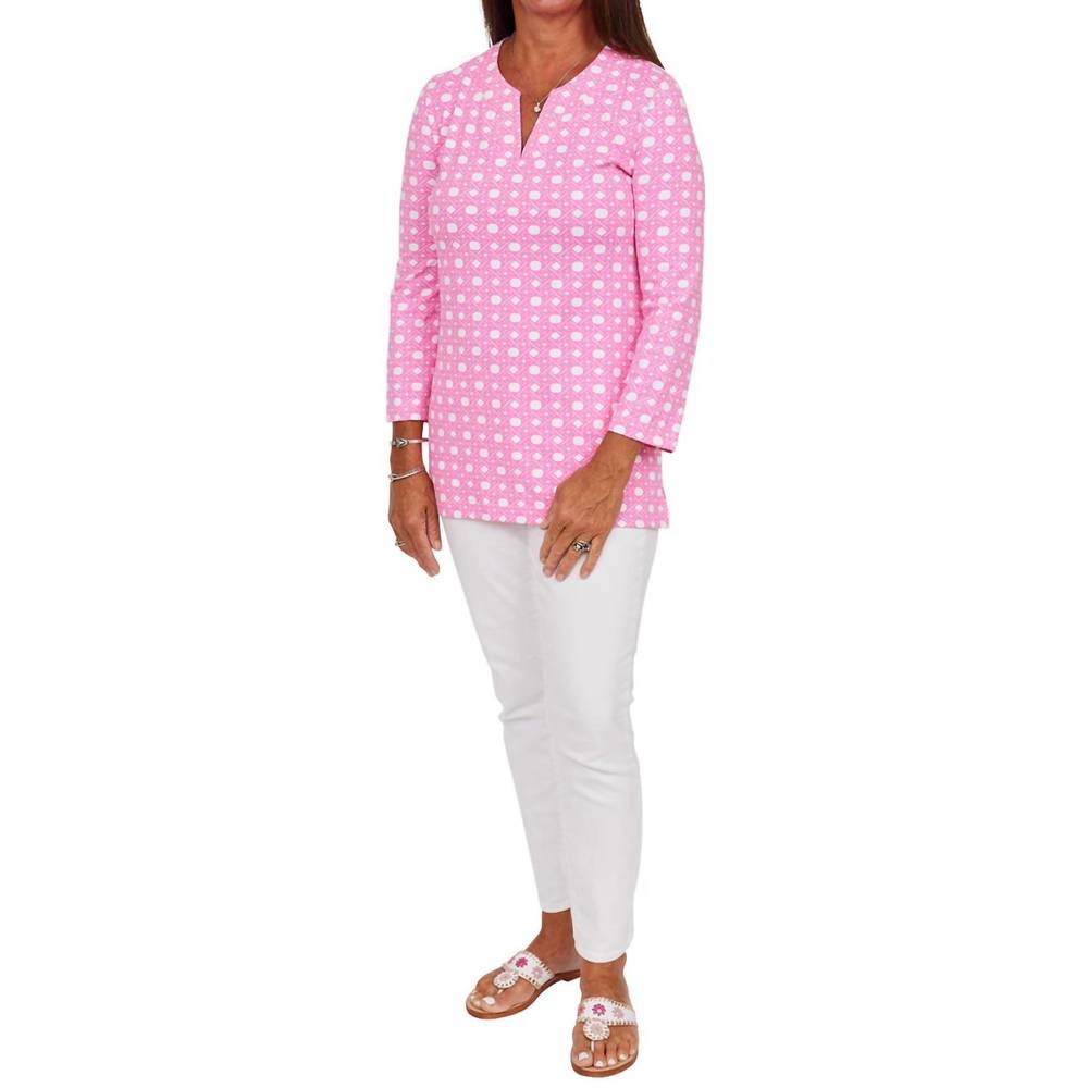 NEW SAILOR - SAILOR lucille boca grande cane print tunic top in pink